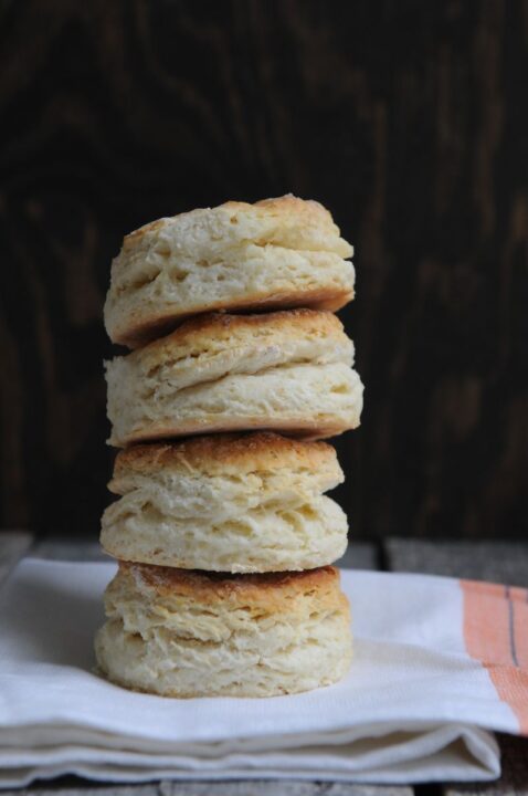 Stack of 4 biscuits